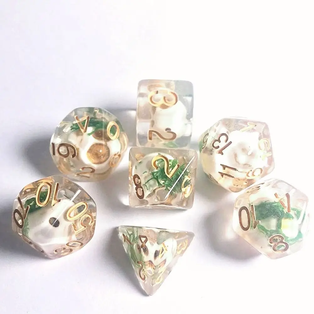 7 шт./набор многогранные компьютерные игральные кости