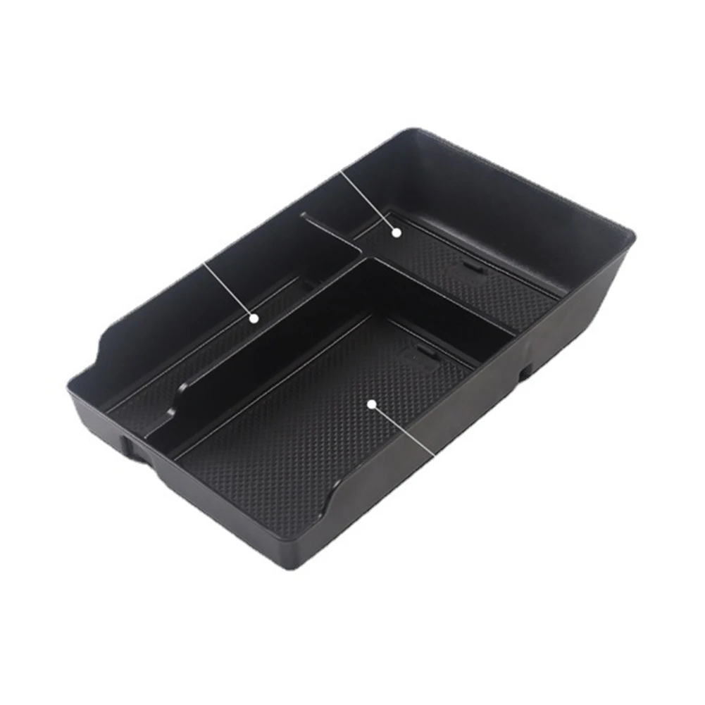 

1 Pcs Black ABS Storage Box Car Armrest Storage Box Stowing Tidying Organizer Case For Hyundai IONIQ 5 2021+