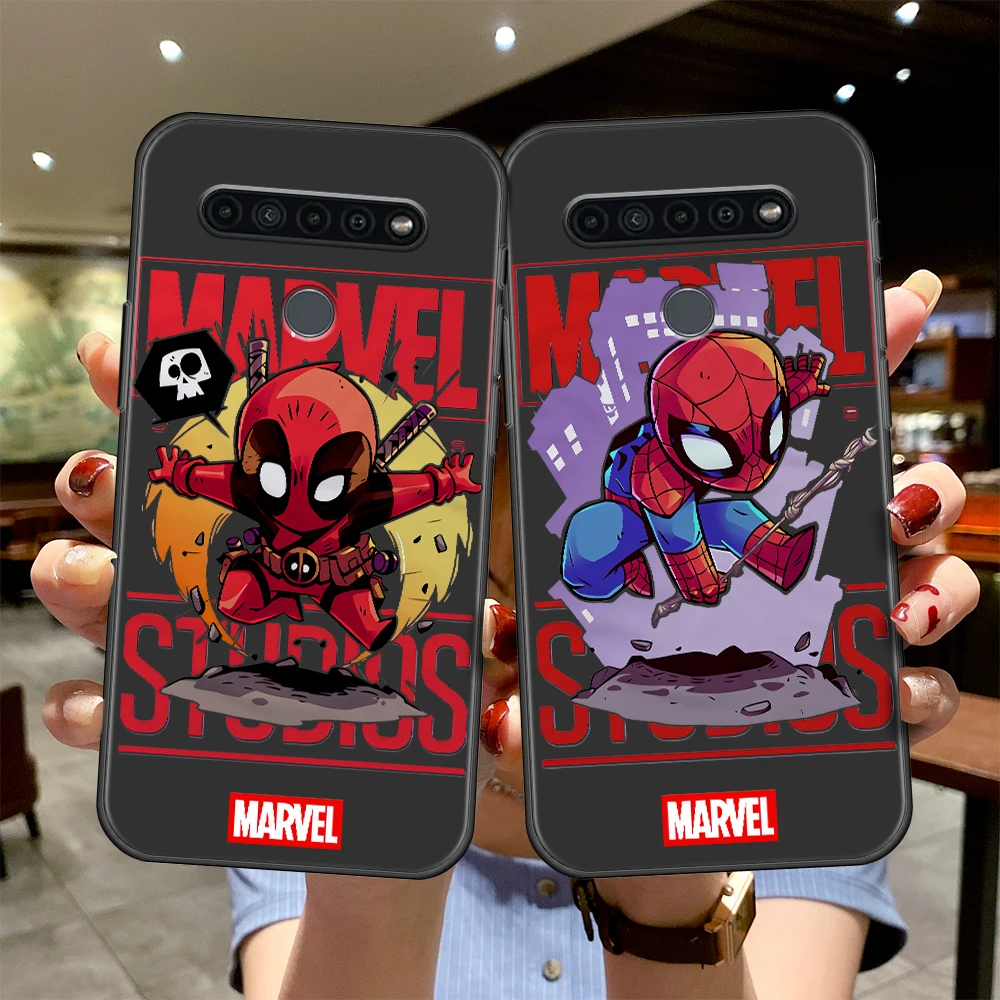 

Phone Marvel Deadpool Capinha Shell Case Cover for LG K61 K50 G7 K41s G8 ThinQ K42 Q61 G6 K51s K62 K52 Q52 K71 K50s Silicone