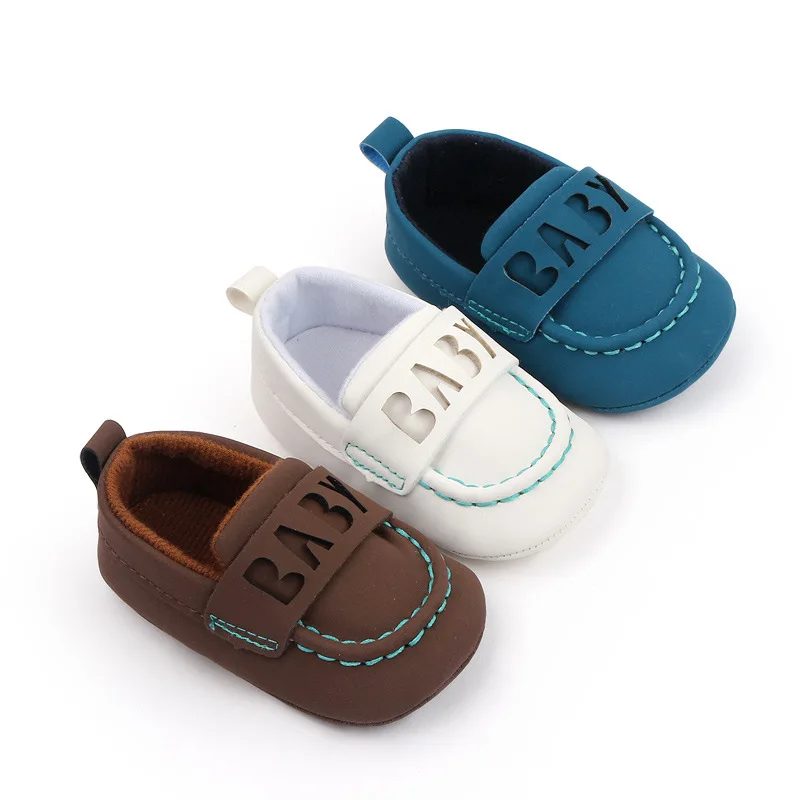 

Baby Shoes Classic Leather Baby Boy Girl Shoes Multicolor Toddler Rubber Sole Anti-slip First Walkers Infant Moccasins Newborn