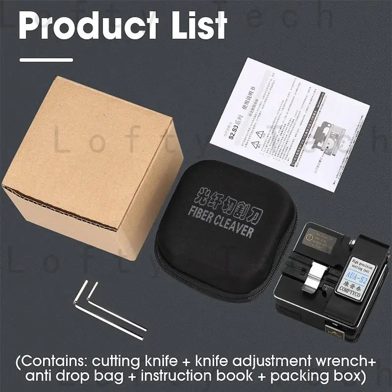 FTTH High Precision Cutting Tool AUA-S2 Optical Fiber Cleaver Cable Cutting Knife Fiber Cleaver