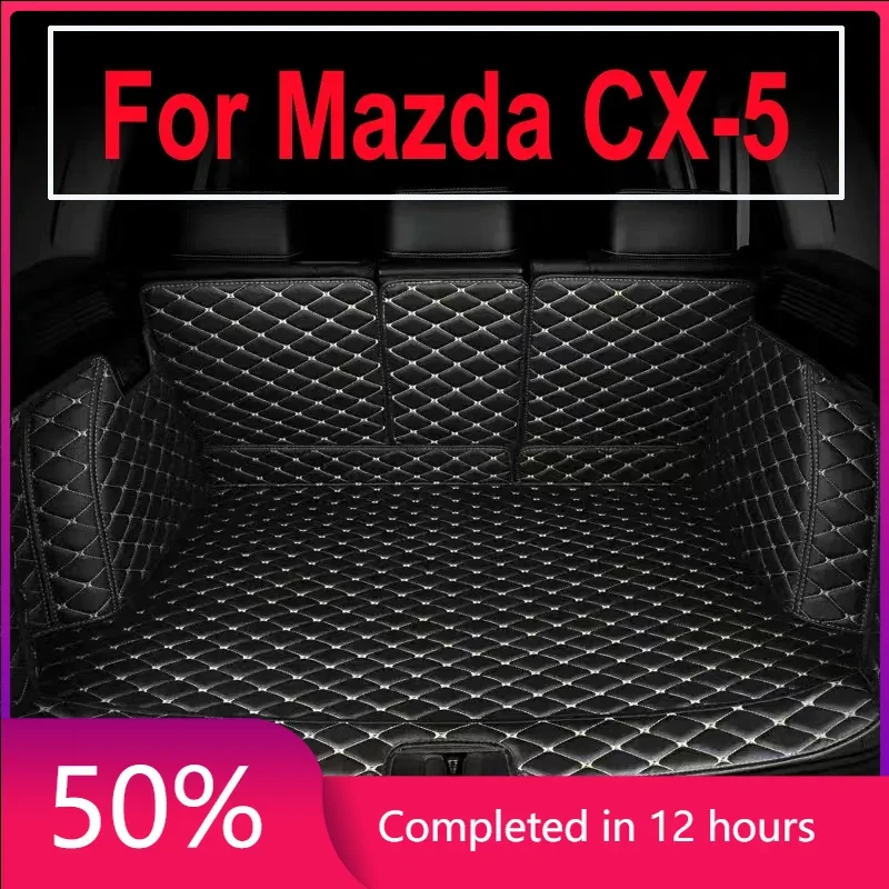 Кожаный задний коврик для Mazda CX-5 CX5 CX 5 KF 2017 2018 2019 2020 2021
