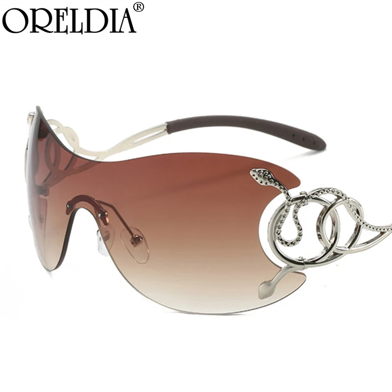 

2000'S Punk Rimless Sunglasses Goggle 2023 New Women Men Luxury Brand Designer Sun Glasses Y2k Eyewear Lady Shade Eyewear UV400