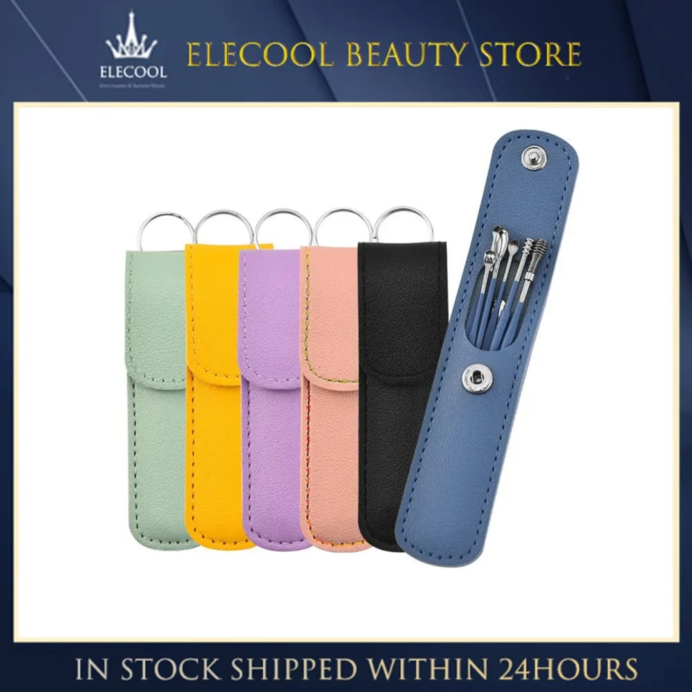 

6pcs/set Stainless Steel Ear Wax Removal Tool Ears Health Care Ear Wax Removal Ear Cleaning Kit Ear Care Ear Cleaning Tool