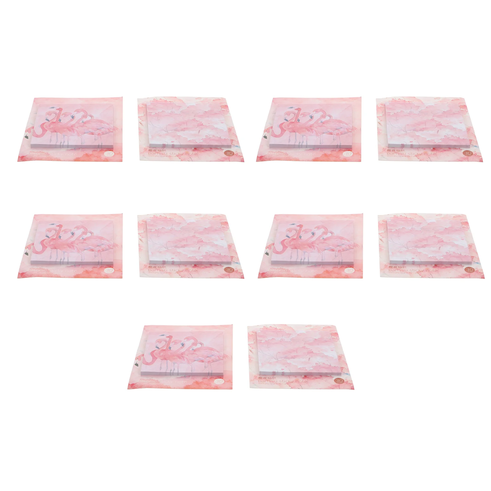 

10 Pcs Convenient Girly Fresh Style Note-taking Papers Sticky Papers for Writing