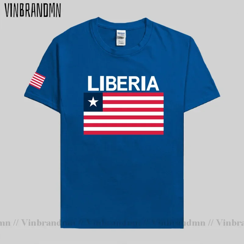Liberia Liberian t shirt fashion 2022 jersey nation team 100% cotton t-shirt gyms clothing tees sporting tshirt LR LBR summer 02