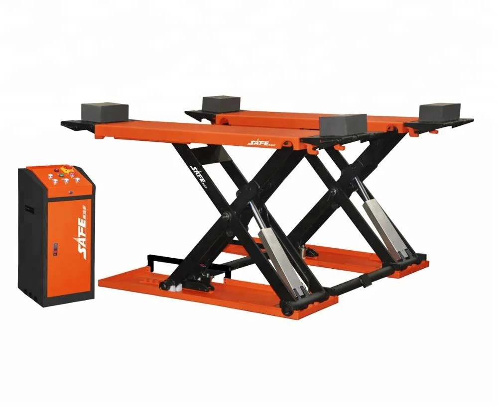 

Hydraulic car jack lift Low rise scissor car lifter with CE