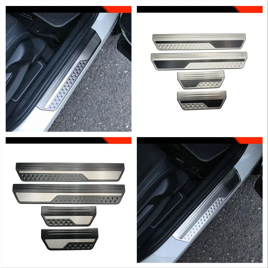 For Honda HR-V HRV Vezel 2022 Accessories  Door Sill Scuff Plate Cover Trim Exterior Decoration Cover Trim Car Styling