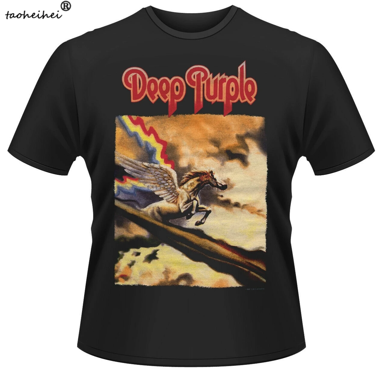 Темно-фиолетовая футболка в стиле Stormbringer Ritchie Blackmore официальная Мужская унисекс |