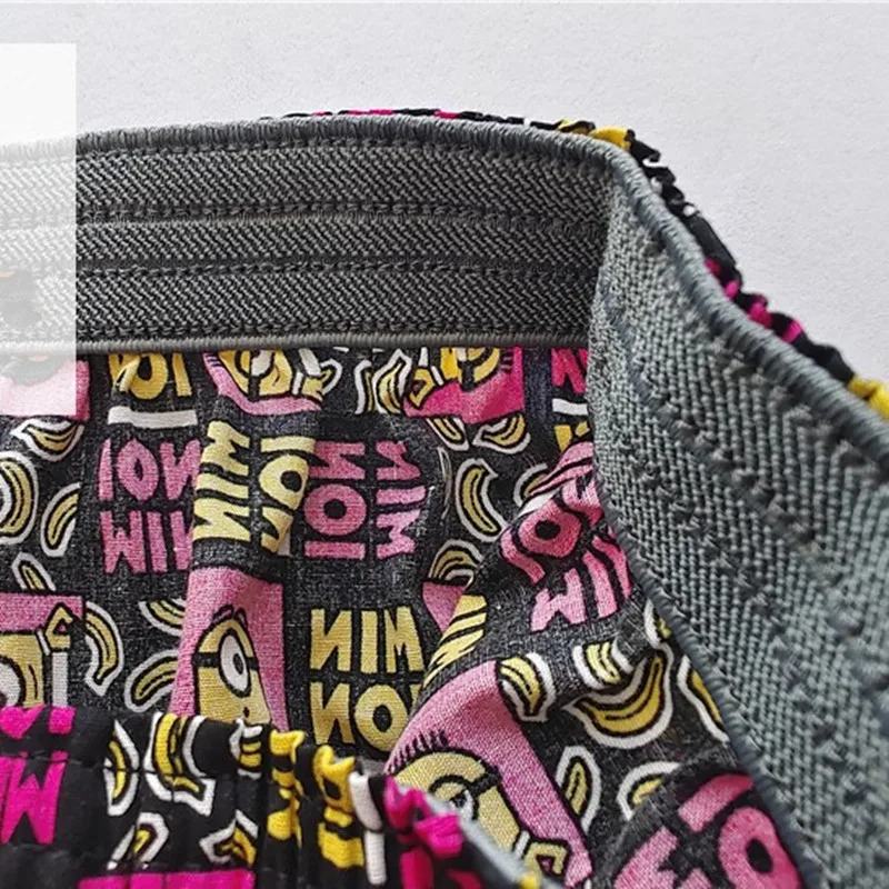 Cartoon Pajama Pants For Men Woven Cotton Shorts Wearing Underwear Breathable