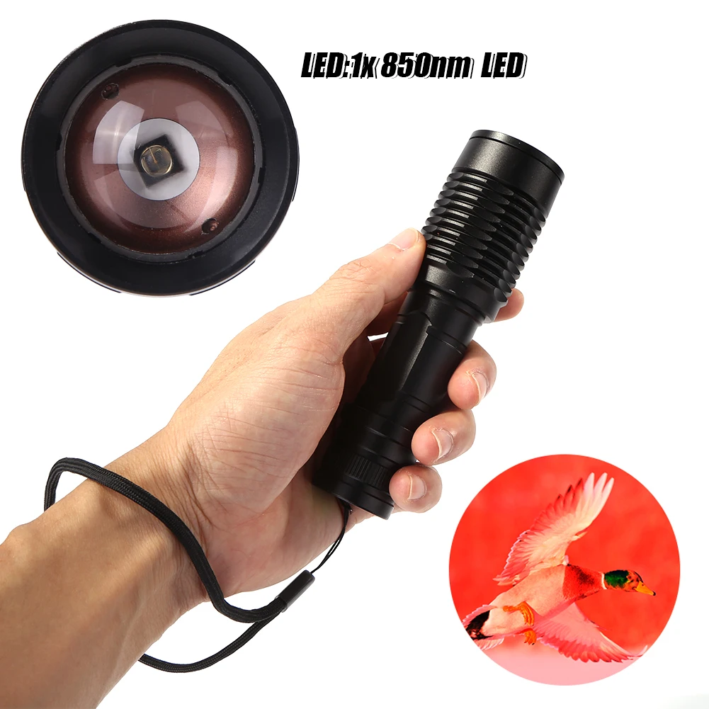 

ИК 850 нм светодиодный инфракрасный фонарик светильник чного видения масштабируемый охотничий фонарь 10 Вт ИК Ночное Видение масштабирусвет...