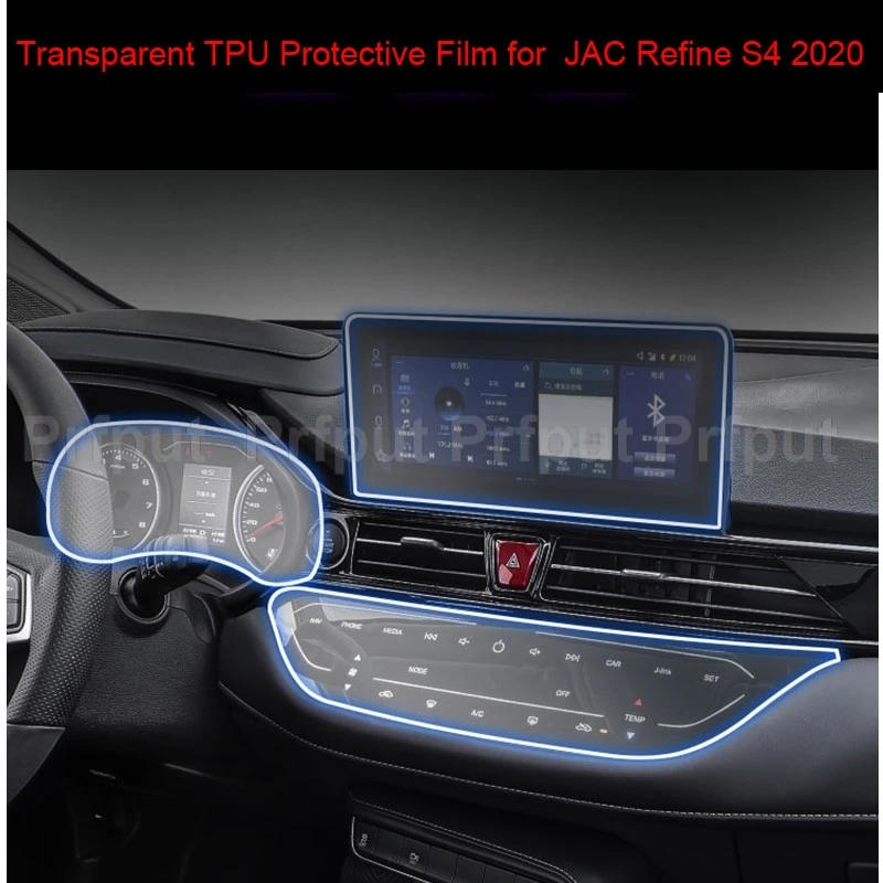 

TPU Protective film For JAC Refine S4 2020 Car Interior Center console Transparent Anti-scratch Repair film Accessories