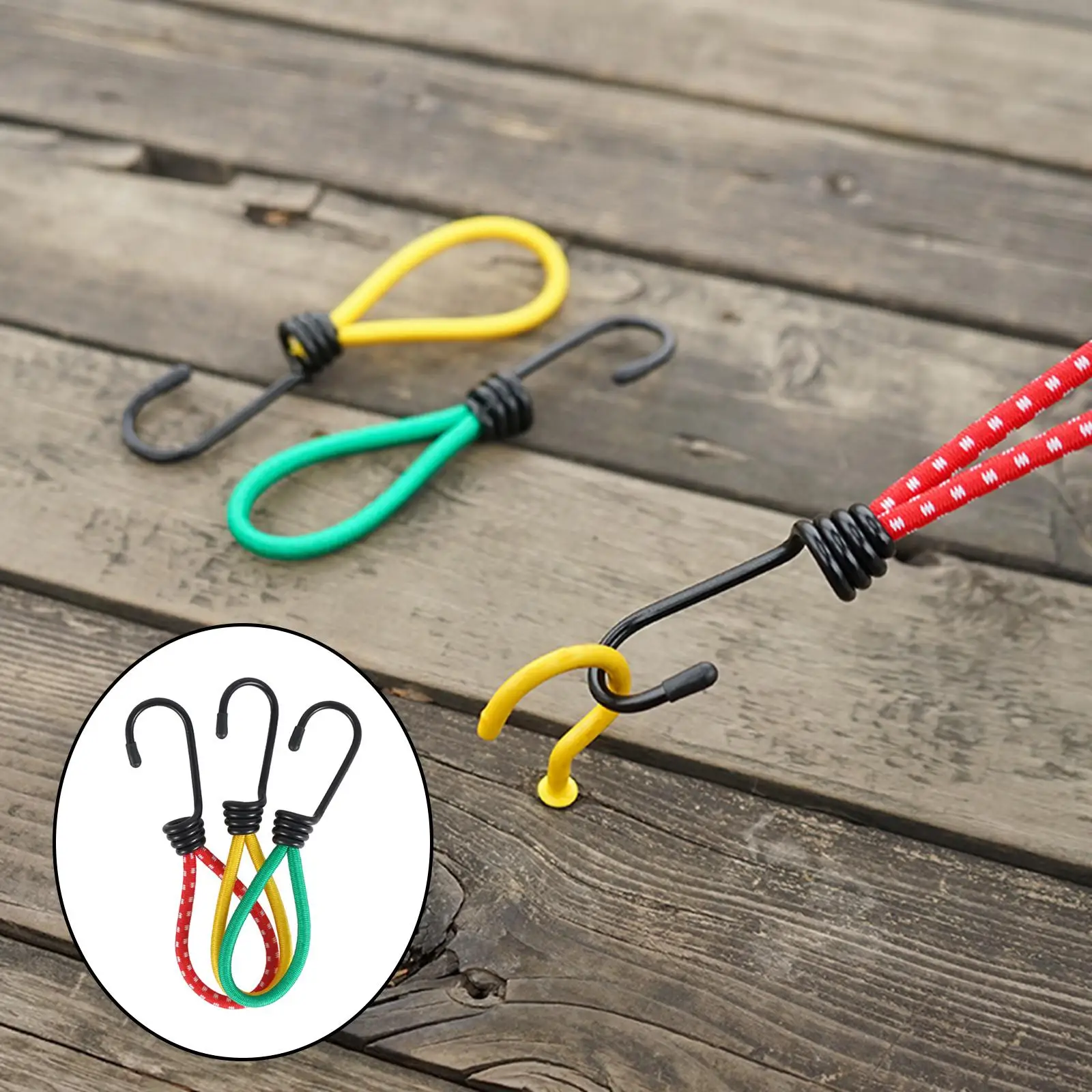 

Stretchable Canopy Awning Hooks Bungee Rope Fasteners Stretch Cord Buckle for Outdoor Backpacking