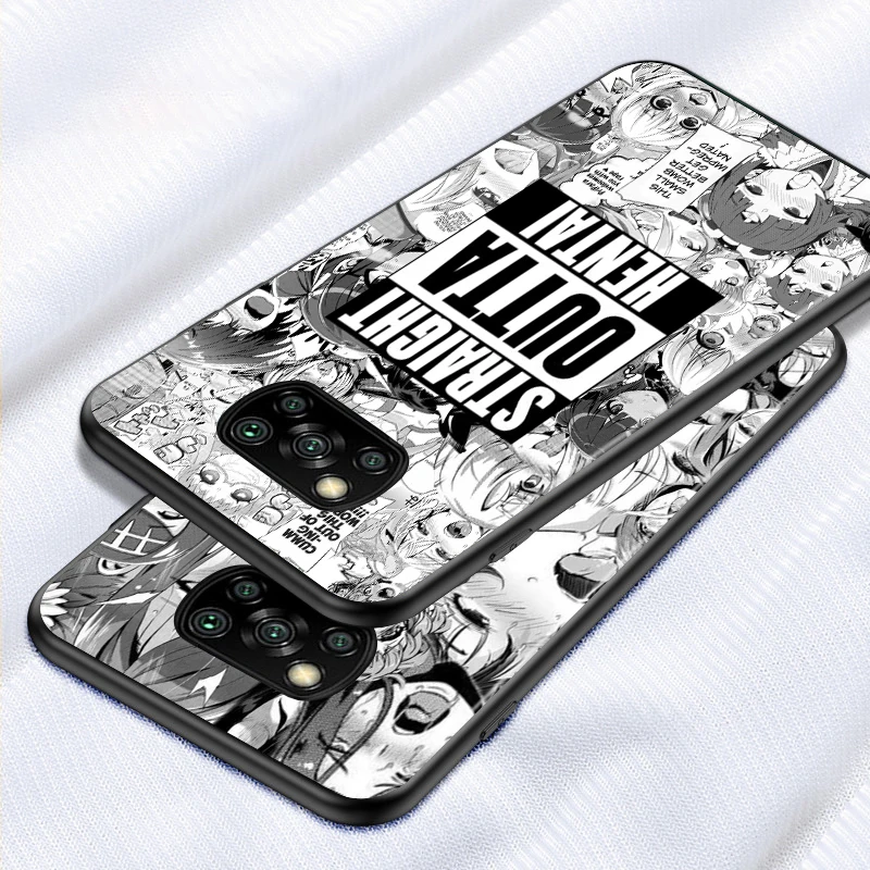 ahegao manga girl for xiaomi mi poco m3 m2 x3 nfc x2 f3 f2 f1 c3 pro xiaomi mi a2 a1 6 5 play mix 3 soft phone case free global shipping