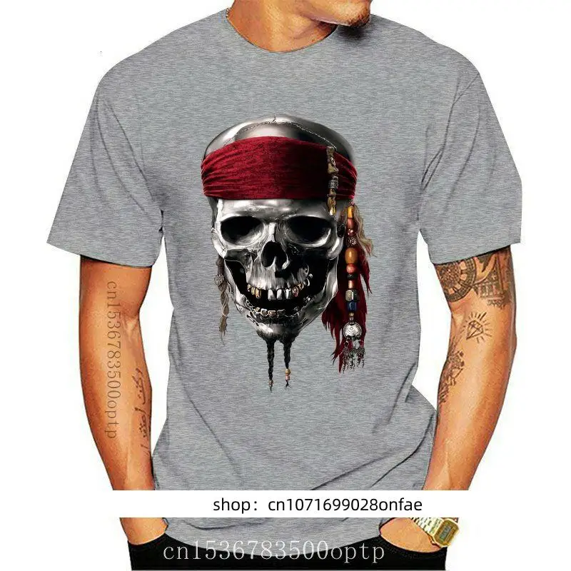 

Kaus Bajak Laut Karibia Tengkorak Baru Neu Semua Ukuran 2021 Merek Fashion Atasan Pria Kaus StreetWear Warna Solid Lengan Pendek