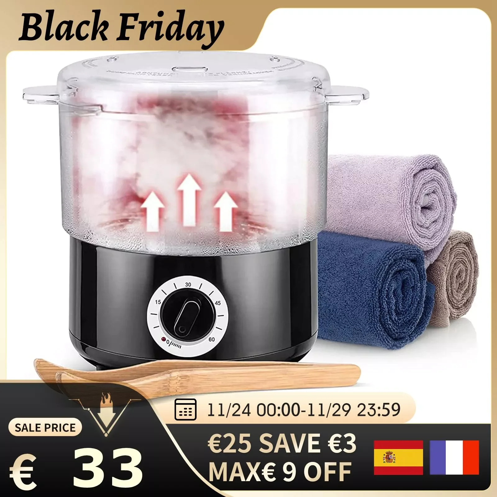 

Быстронагревательное полотенце для спа-салона, полотенце с подогревом камня, полотенце для Пароварки, многоразовое использование для ногт...