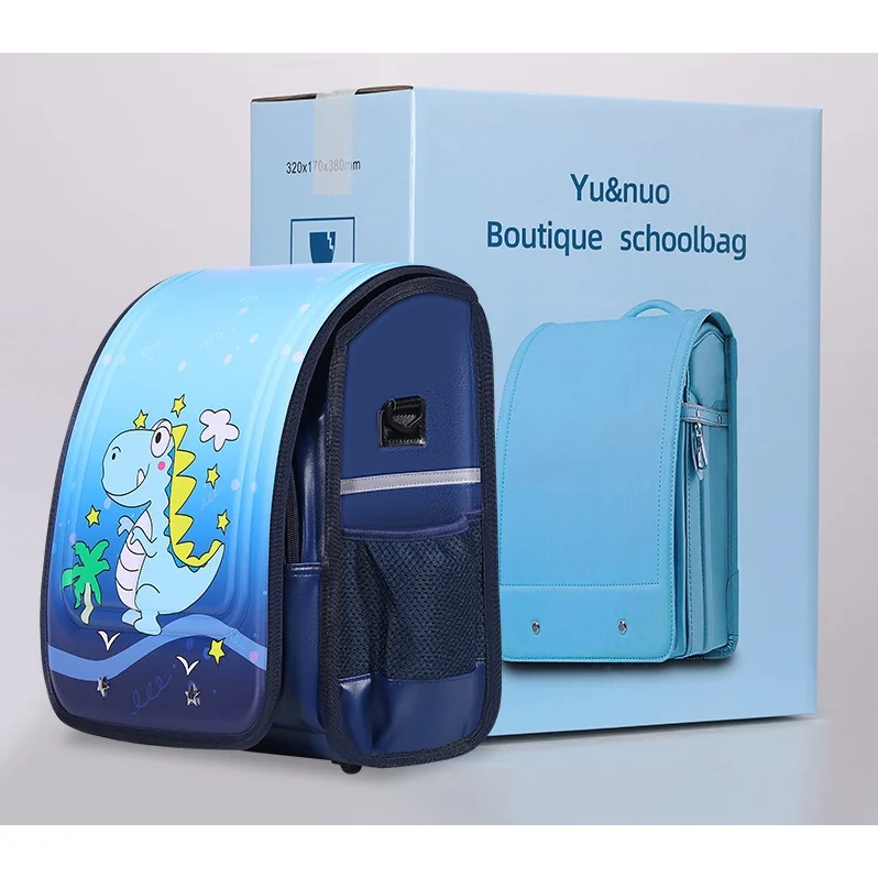 Children Mermaid Dinosaur Cartoon British Style Backpacks New Girls Boys Students Fashion PU Astronaut School Bags Drop Shipping