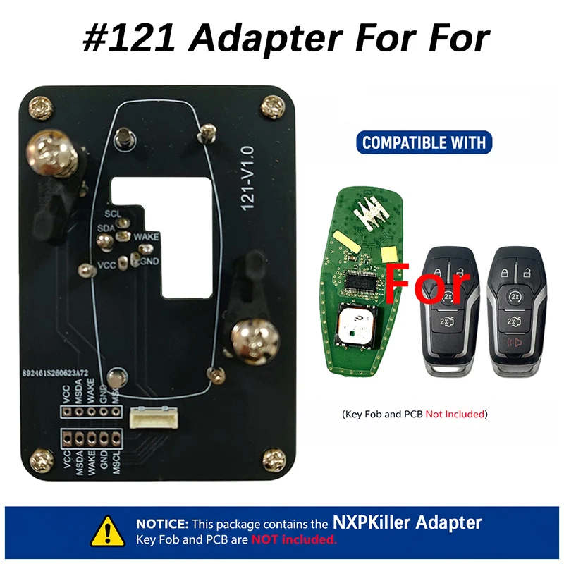 Фото Беспаечные адаптеры CNP259 №121-№130, совместимые с N-xpkiller, поддерживают дистанционное управление с чипом NCF для Ford и Jeep. №2