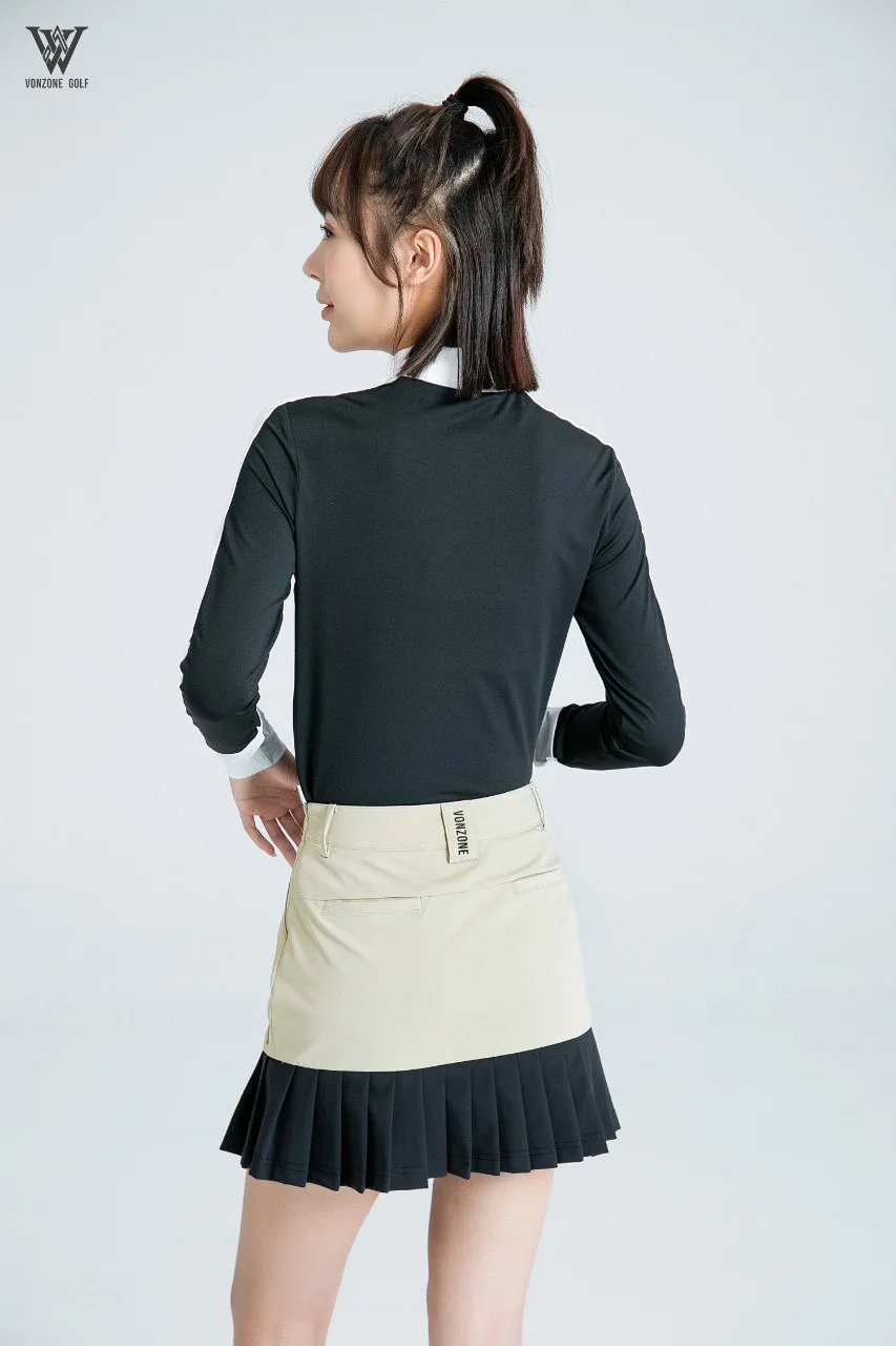 Autumn and winter new niche VONZONE golf long sleeve women outdoor color long sleeve golf simple casual fashion slim top