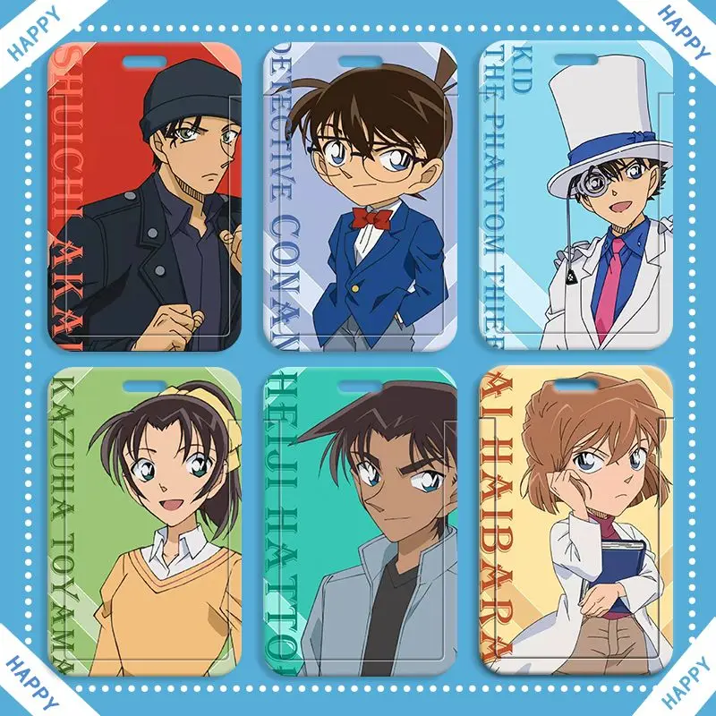 

1PCS Detective Conan Jimmy Kudo Maurice Leblanc Anita Hailey Anime White Bracelet ID Bank ABS Plastic Card Holder Stationery Toy
