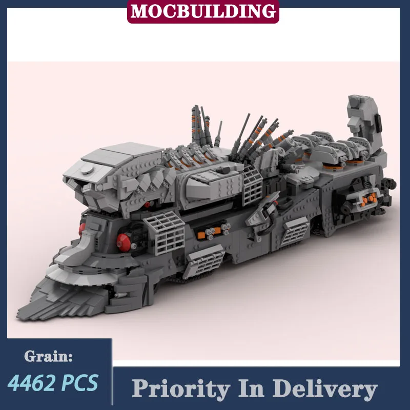 Конструктор MOC для городского транспорта грузовой поезд модель MK VI сборка