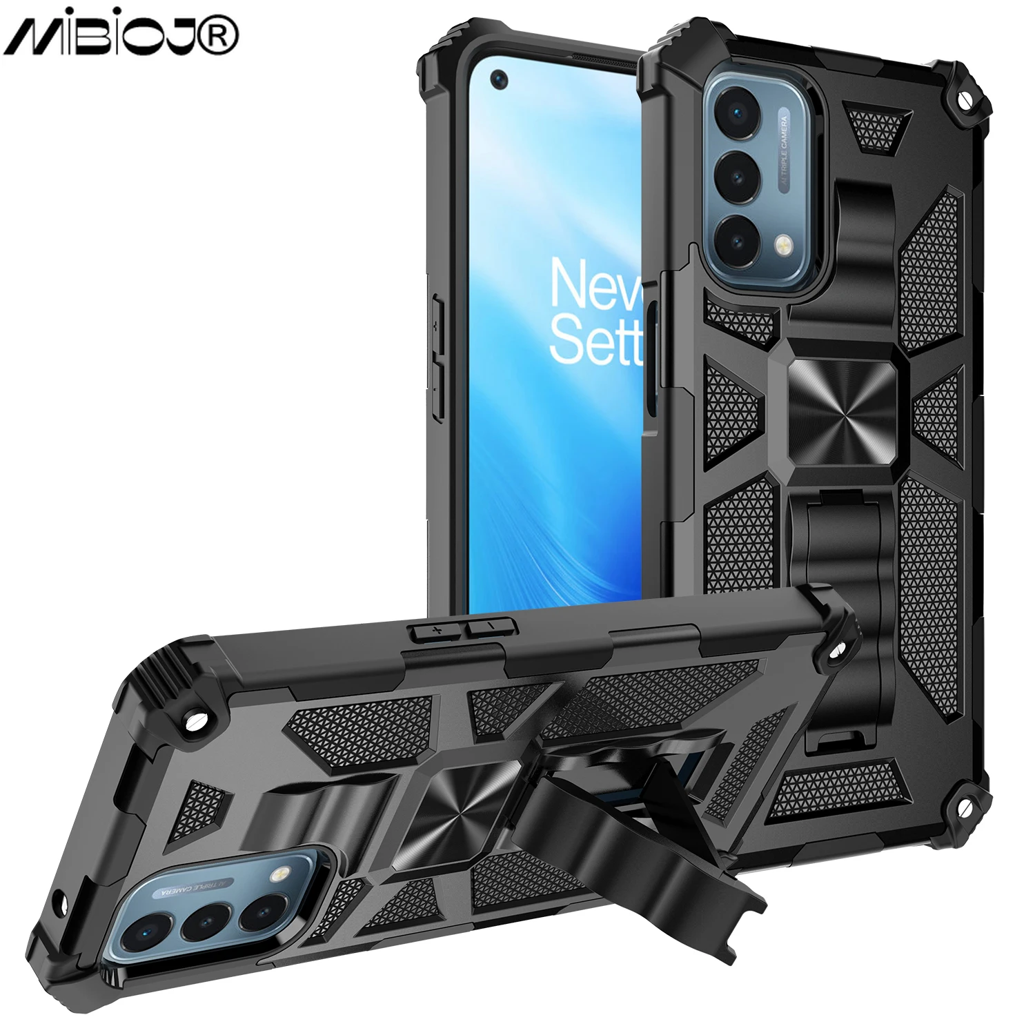 

Shockproof Armor Case For Oneplus 9 9 Pro Nord N10 N100 N200 10 Pro Rugged Rubber Magnetic Bracket Protective Cover