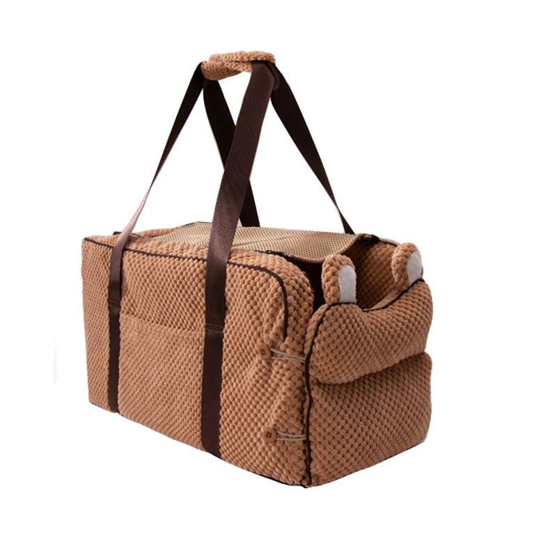 

Car Mat Portable Dog Kennel Safety Seat Car Central Control Universal Vehicle Armrest Box Pet Dog Carrier Seat