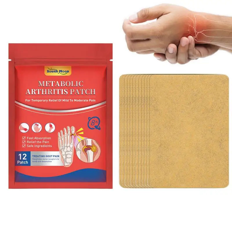 

12 Pcs Joint Patch Extra Strength Topical Relief Plaster Relief From Back Joint And Muscle