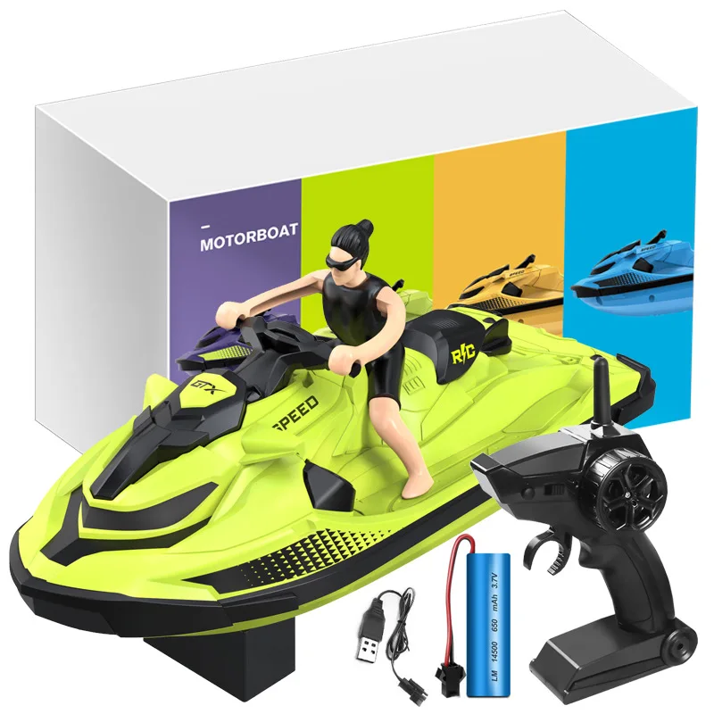 

2.4G Remote Control Motorboat RC Boat Speedboat Water Race Boat Electric Yacht Toy Boat Model Waterproof Boy For Children Gifts