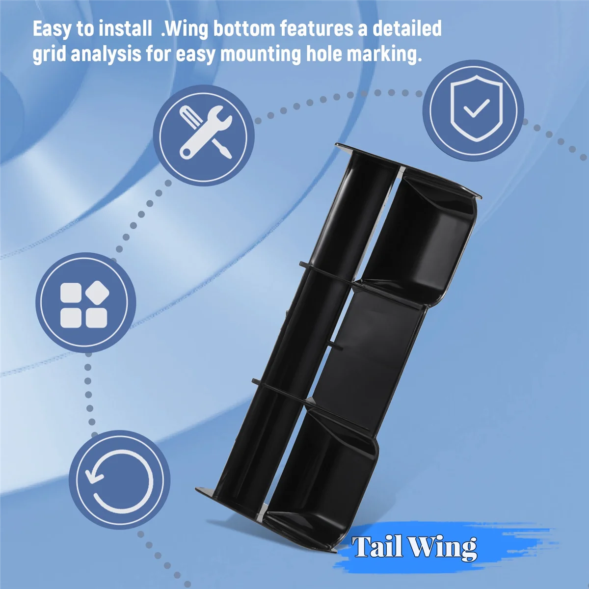 1:8 Багги радиоуправляемые автомобили RC пластиковые нейлоновые задние крылья для