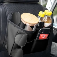 car back seat storage organizer pouch universal pu leather multi pocket hanging auto stowing tidying accessories supplies stuff