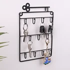 Креативный Железный настенный держатель для ключей, 11 крючков