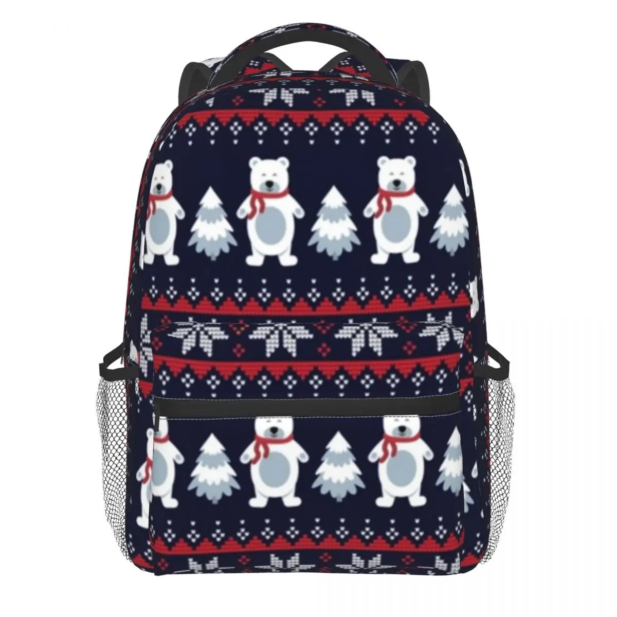 

Рождественский зимний рюкзак с медведем, милые Мультяшные рюкзаки для трекинга с животными, дизайнерские дышащие школьные ранцы для девоче...