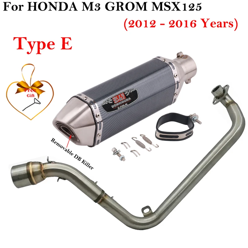 Полная система для HONDA M3 GROM MSX 125 MSX125 2012 - 2016 Yoshimura мотоцикл Выхлопная Передняя