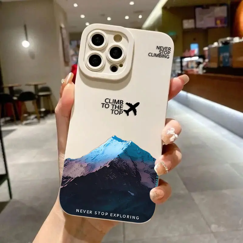 Роскошный чехол для телефона Mountain Peak Aircraft North Oppo Realme 11 10 9 9i 8 8I 7 C55 C53 C30 C35 C33 C31 C21 C11 Pro