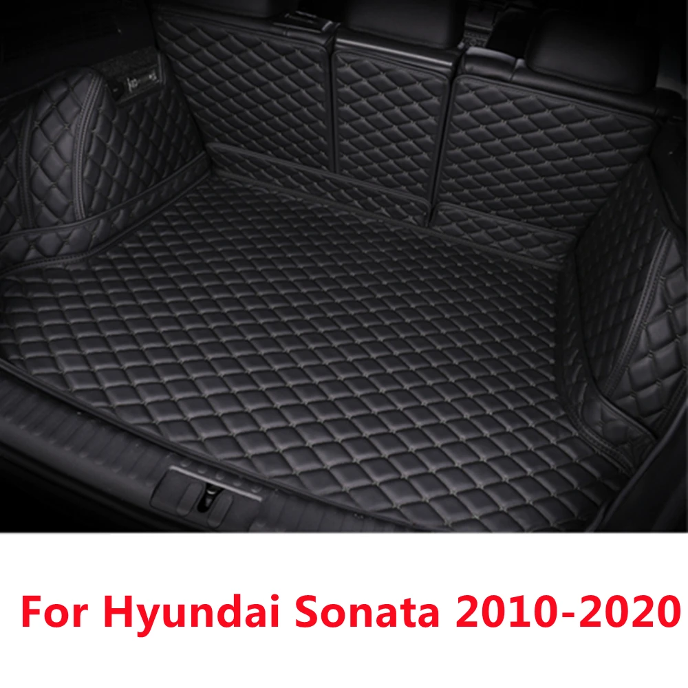 

SJ Custom подходит для Hyundai 8/9/10 Sonata 2010-2020 полный комплект водонепроницаемый автомобильный коврик для багажника задний поднос для багажника подк...