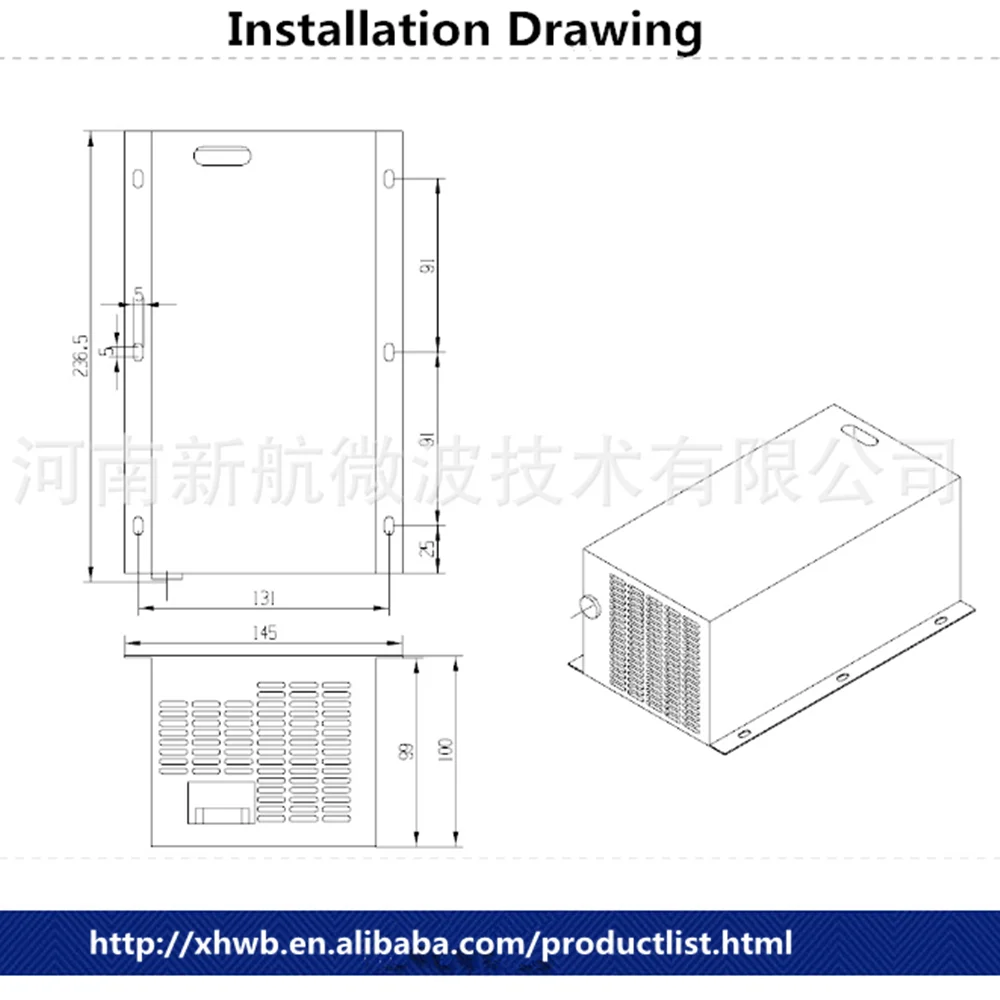 Специально для микроволновой печи 1000 Вт с воздушным охлаждением Регулируемый