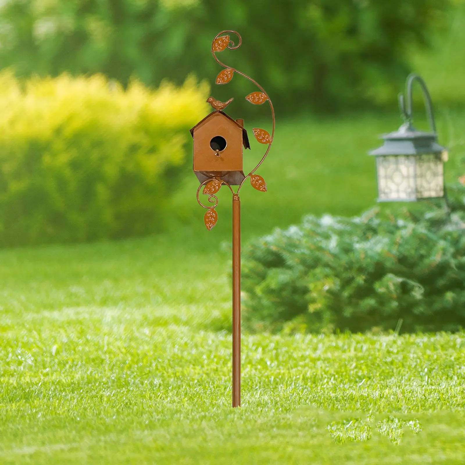 Птичьи клетки простые в использовании железная декоративная садовая стойка для