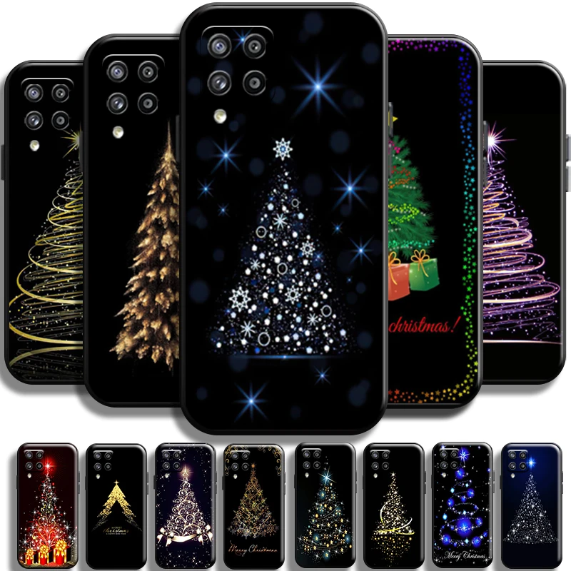 

Merry Christmas Tree Deer For Samsung Galaxy M12 Phone Case Carcasa Shell Coque TPU Full Protection Cover