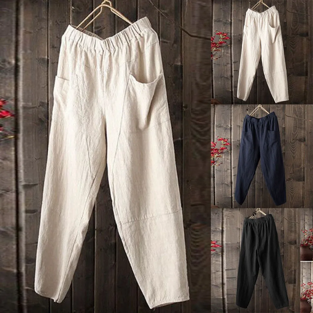 

Men's Summer And Fashionable Cotton And Linen Trousers Male shorts Men's pants Trousers for men casual pants calça masculina
