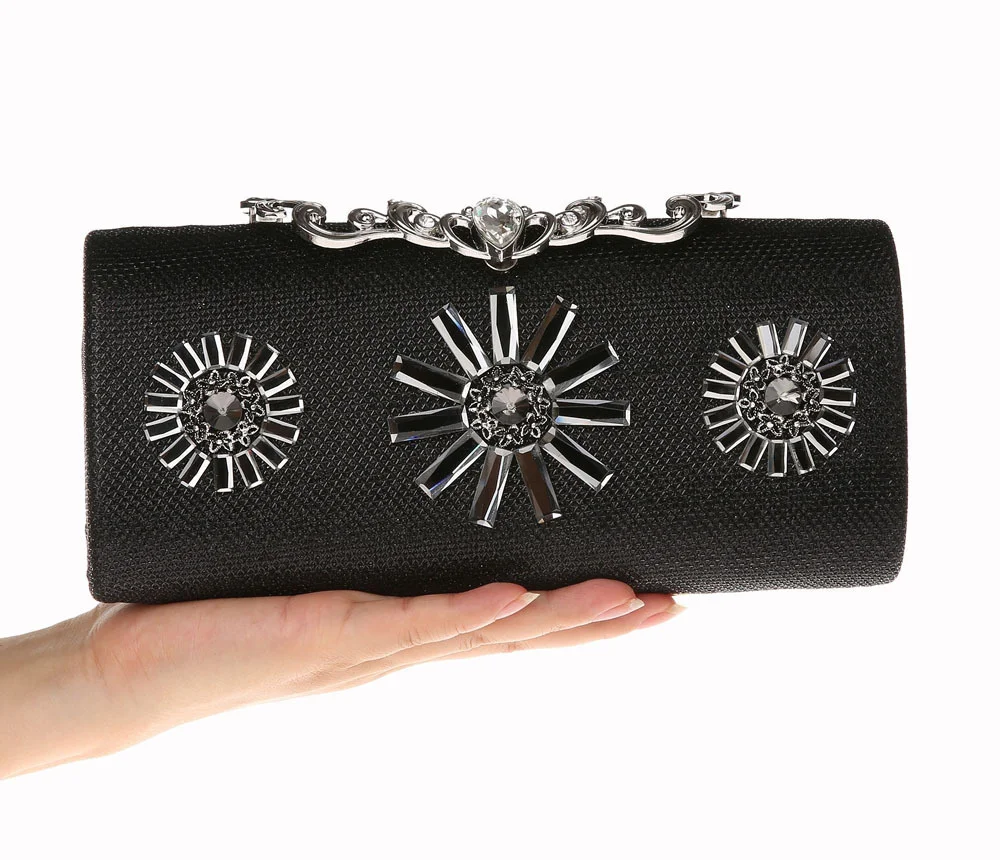

Black Women's Rhinone Handbag New Party Evening Bag Shoulder Bag Royal S1858-3