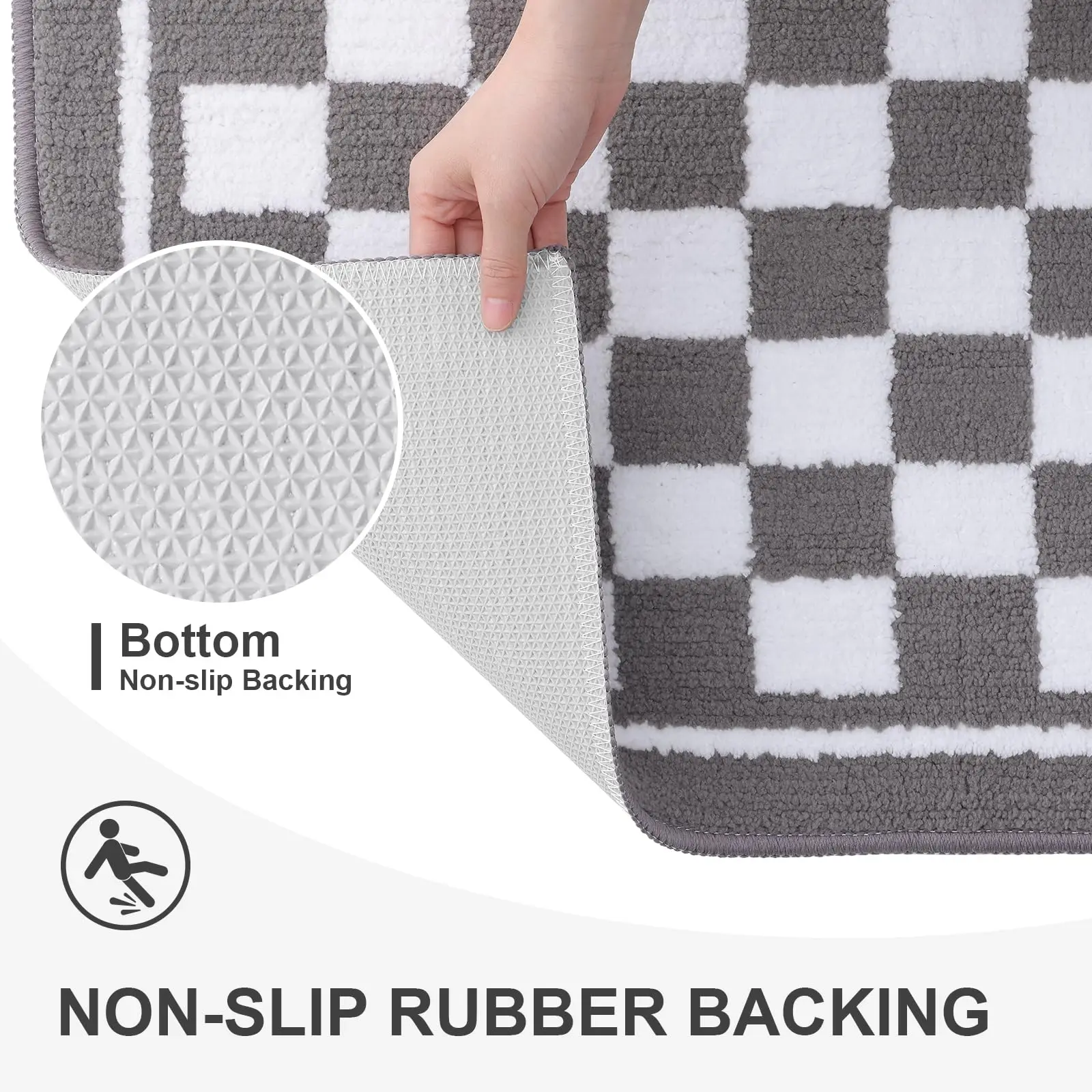 Коврик для внутренней двери Olanly впитывающий грязеотталкивающий напольный