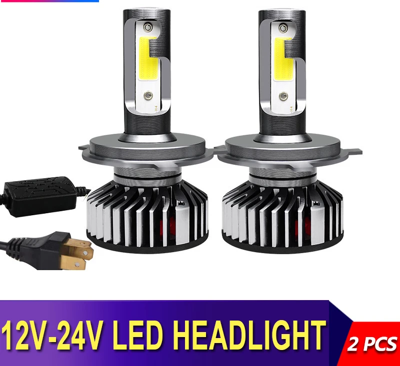 

For 24V LED Lampada H4 H7 LED Mobil Lampu 8000LM 4300K 6000K 8000K Lampu H3 H1 9005 HB3 9006 HB4 H8 H9 H11 Light Bulb 12V 12