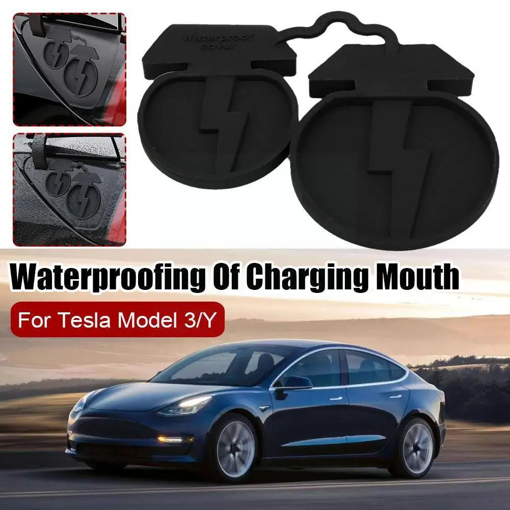 

Car Charging Port Waterproof Protective for 19-22 Model 3 Model Y Charger Protection Silicone Auto Accessories New 2023 K7Q7