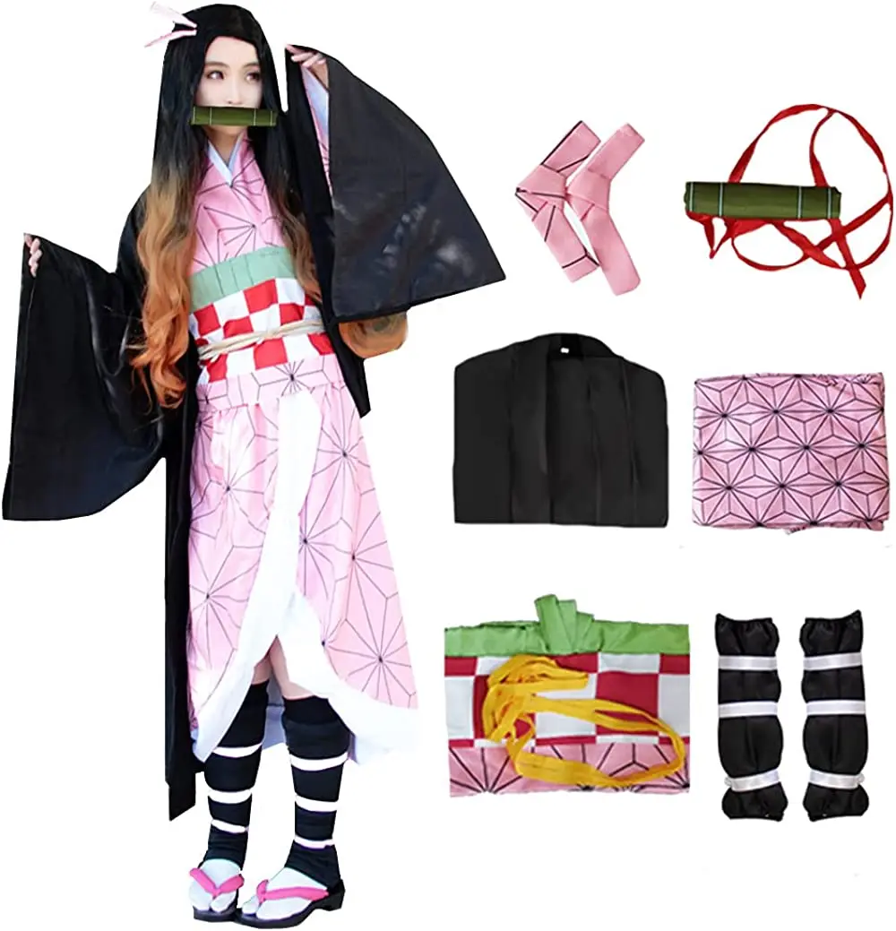 

Kimonos Cosplay Costumes Adult Kimono Set Women Robe Japanese Anime Costume Halloween Kimono Outfit