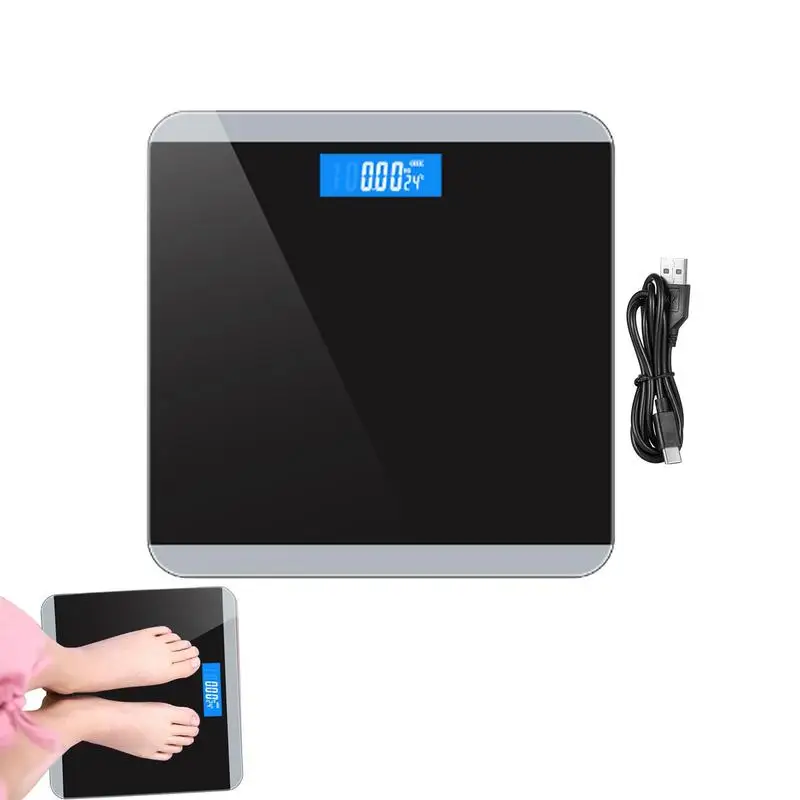 

Intelligent Body Scale USB Charging Electronic Weighing Scale Household Scale Adult Weighing Scale Digital LED Backlight Display