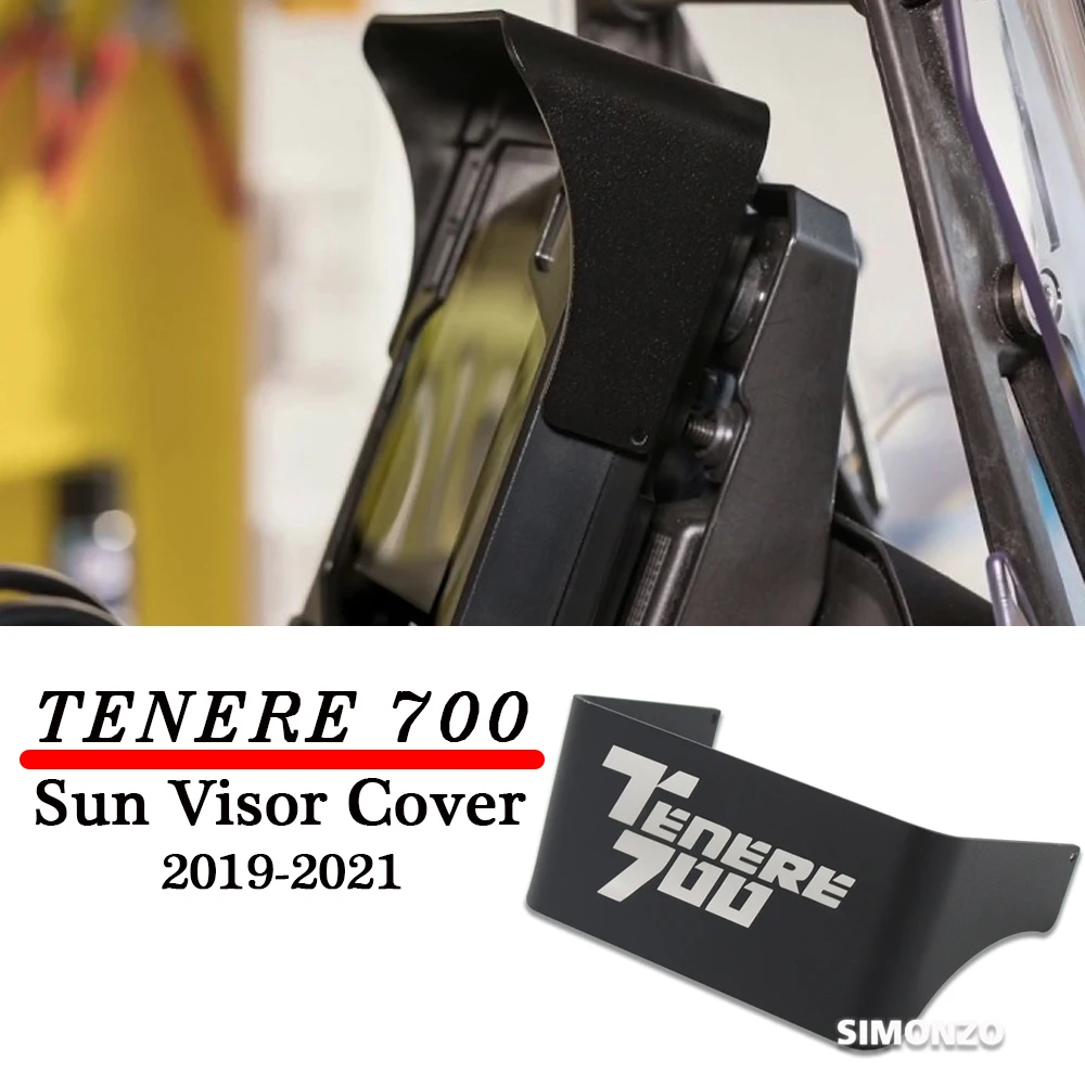 

Motorcycle Dashboard Sun Visor Cover For Yamaha Tenere 700 Accessories Cockpit Glare Cover TFT Protector 2019 2020 2021