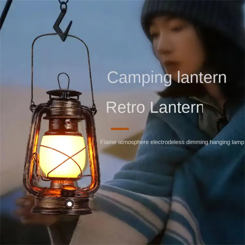 

Многофункциональная перезаряжаемая винтажная лампа для кемпинга, 220 Вт