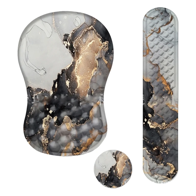 Удобный коврик для мыши из пены с эффектом памяти 3 шт. клавиатуры и идеально