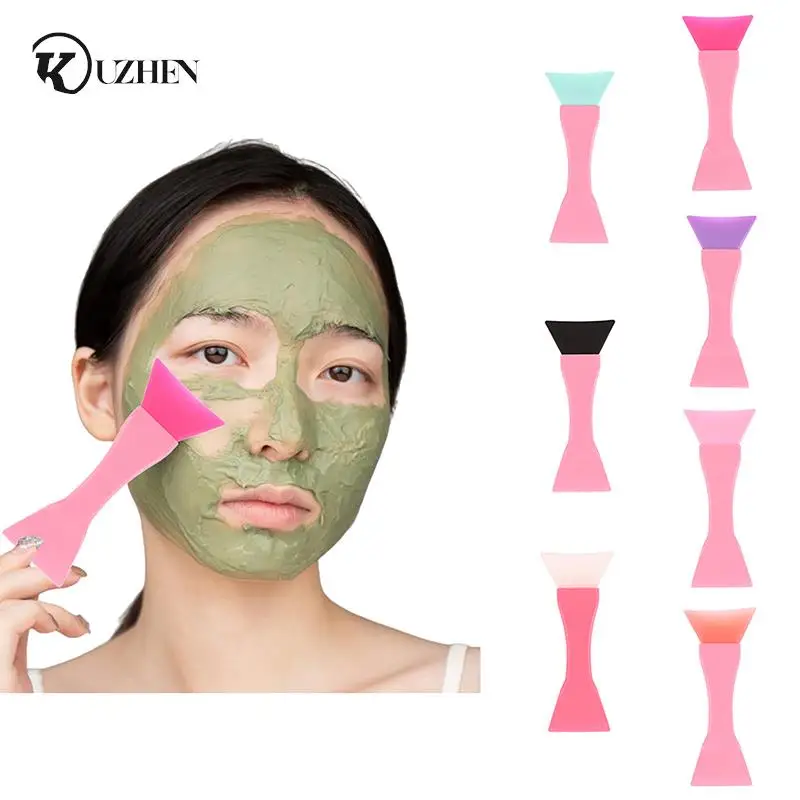

Silicone Facial Mask Brush Face Skin Care Tool Soft-headed DIY Mud Film Adjusting Brush Inclined Tail Apply Face Beauty Tools